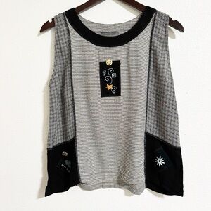 NEW Endless Options Plaid Patchwork Boho Lagenlook Tank